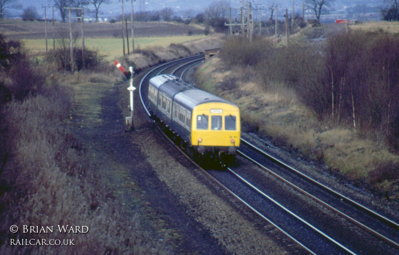 Class 101 DMU at Plean Junction, Stirling