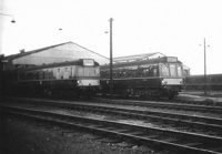 Class 113 DMU at Cricklewood depot