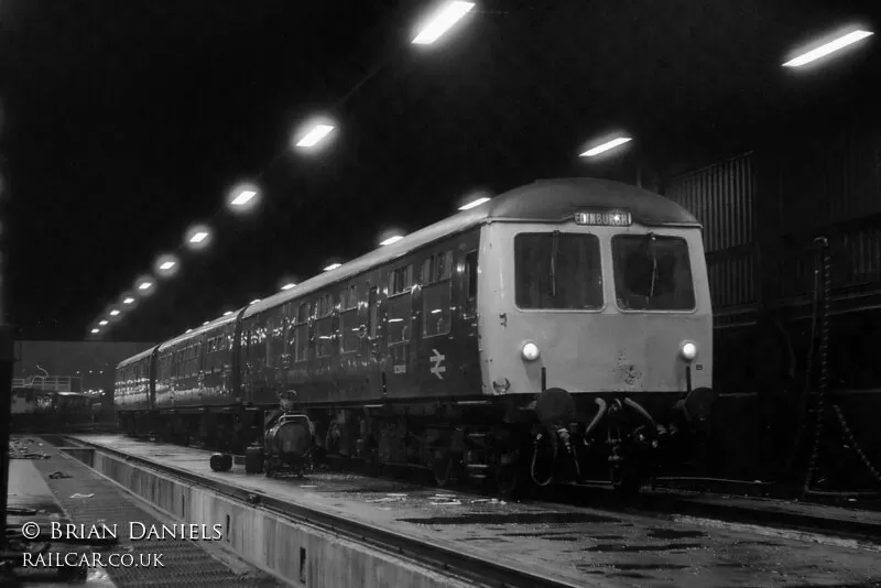 Class 105 DMU at Haymarket depot