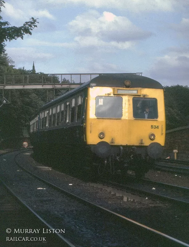 Class 120 DMU at Princes Street Gardens