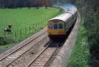 Class 101 DMU at Respryn Bridge, near Bodmin Road