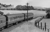 Class 104 DMU at north of Tean Halt