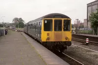 Class 104 DMU at Bedford St Johns