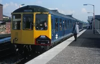 Class 104 DMU at Bamber Bridge