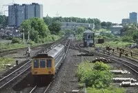 Class 107 DMU at Elderslie