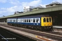 Class 108 DMU at Cardiff Central