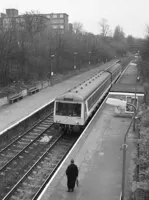 Class 116 DMU at Woodgrange Park