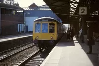Class 116 DMU at Caerphilly