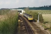 Class 117 DMU at Bishopton, Stratford-upon-Avon