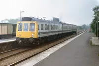 Class 117 DMU at Nutfield