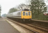 Class 117 DMU at Nutfield