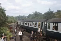 Class 119 DMU at Penrhiwfelin Hengoed