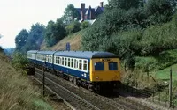 Class 120 DMU at Blackwell, Lickey Incline