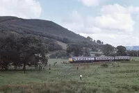 Class 120 DMU at Felinfach, Greengrove
