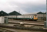 Class 120 DMU at Cardiff Canton depot