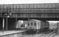 Class 128 DMU at Manchester Victoria
