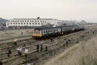 Class 116 DMU at Swansea Docks