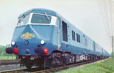 Blue Pullman Ian Allan postcard front